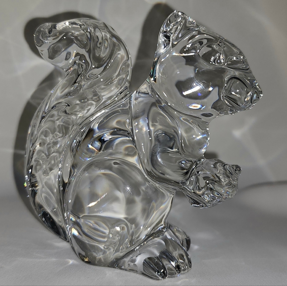 Vintage Princess House Crystal Treasures Pets 24% Lead Crystal Squirrel